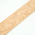 Lines of carve patterns or designs on woodwork